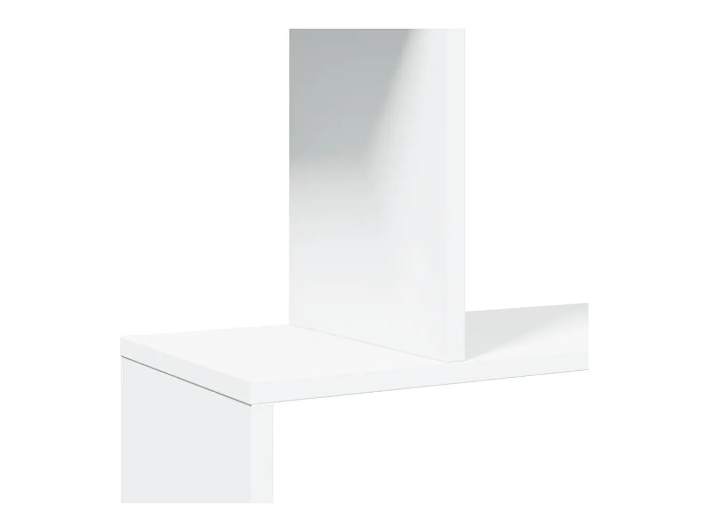 Librería divisor 5 niveles madera ingeniería blanco 70x24x161cm