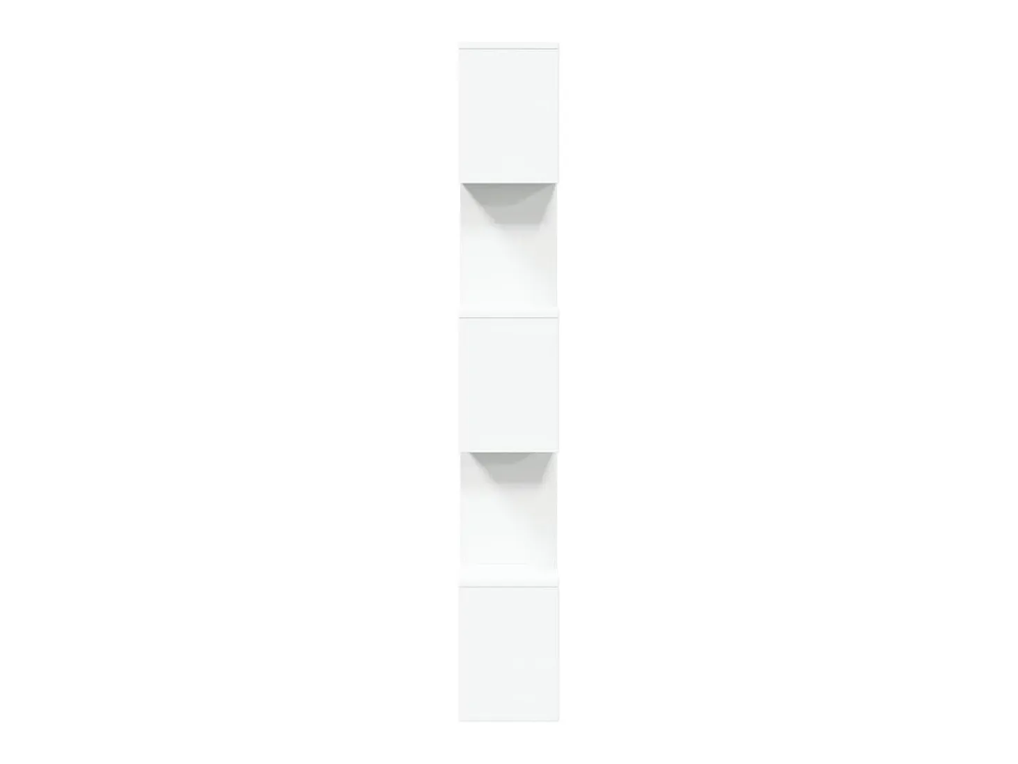 Librería divisor 5 niveles madera ingeniería blanco 70x24x161cm