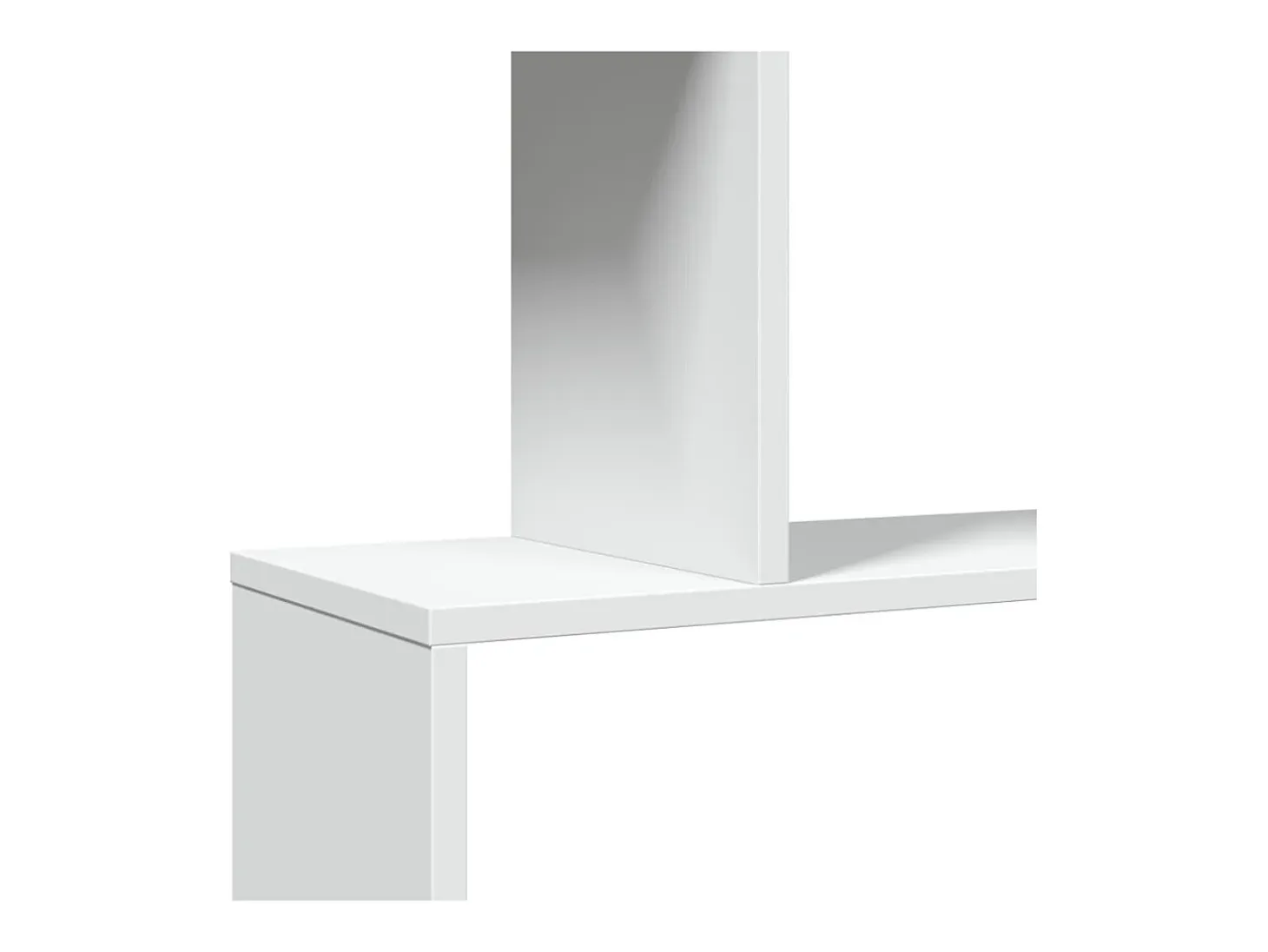 Librería divisor 3 niveles madera ingeniería blanco 70x24x97 cm