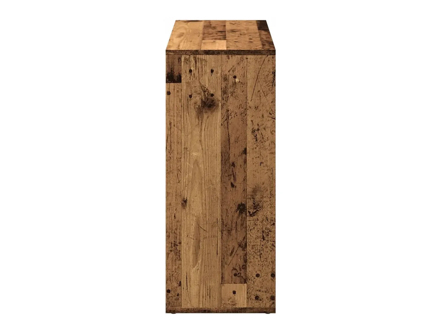Librería divisor madera ingeniería envejecida 69,5x29x69,5 cm