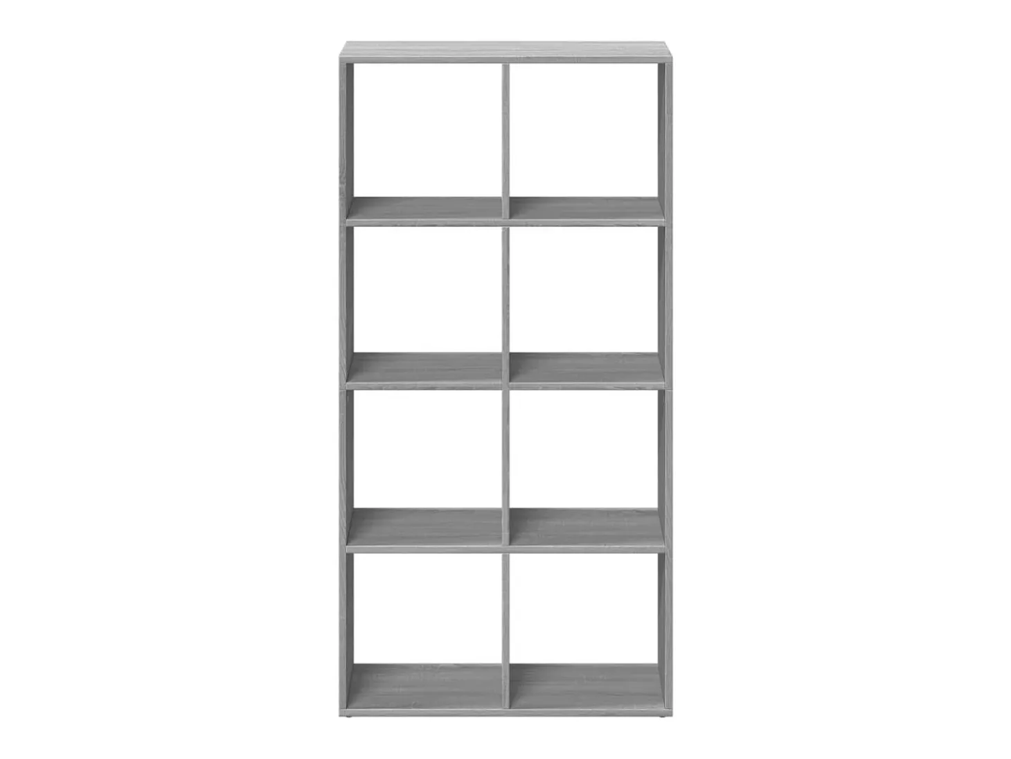 Librería divisor madera ingeniería gris Sonoma 69,5x29x137,5 cm