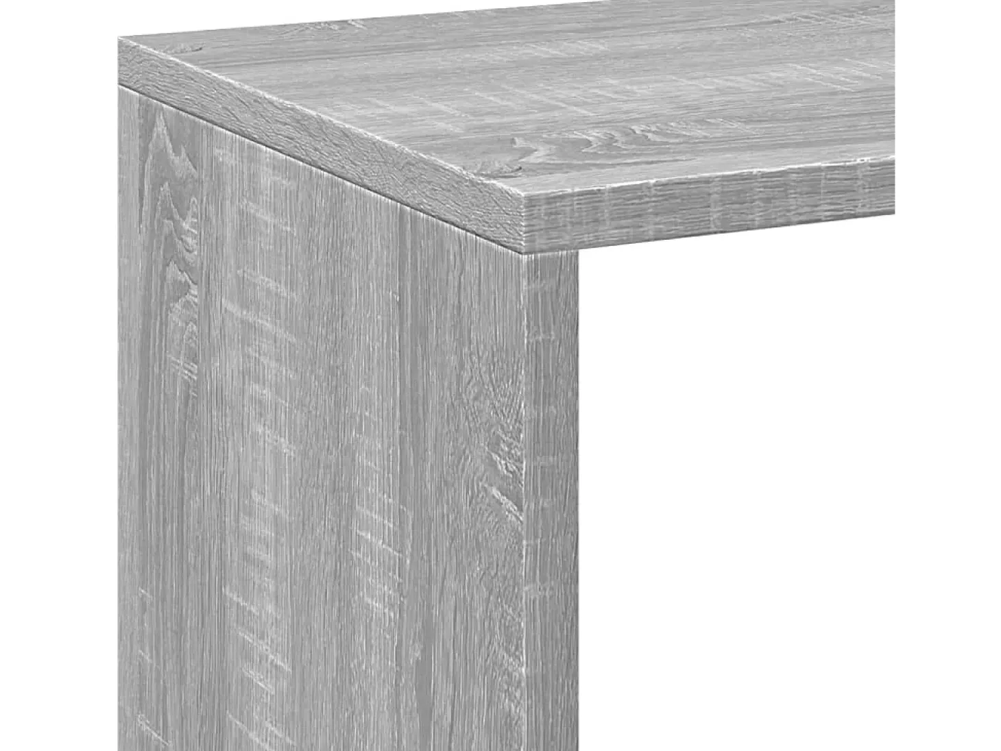 Librería divisor madera ingeniería gris Sonoma 69,5x29x137,5 cm