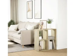 Librería divisor madera ingeniería roble Sonoma 69,5x29x69,5 cm