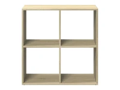 Librería divisor madera ingeniería roble Sonoma 69,5x29x69,5 cm