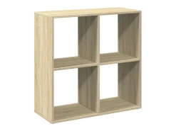 Librería divisor madera ingeniería roble Sonoma 69,5x29x69,5 cm