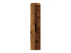 Librería divisora 4 niveles madera envejecida 131,5x29x131,5 cm