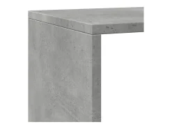 Librería divisora 4 niveles madera gris 143,5x29x143,5 cm