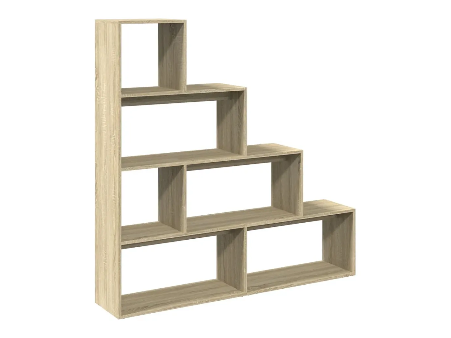 Librería divisora 4 niveles madera Sonoma 143,5x29x143,5 cm