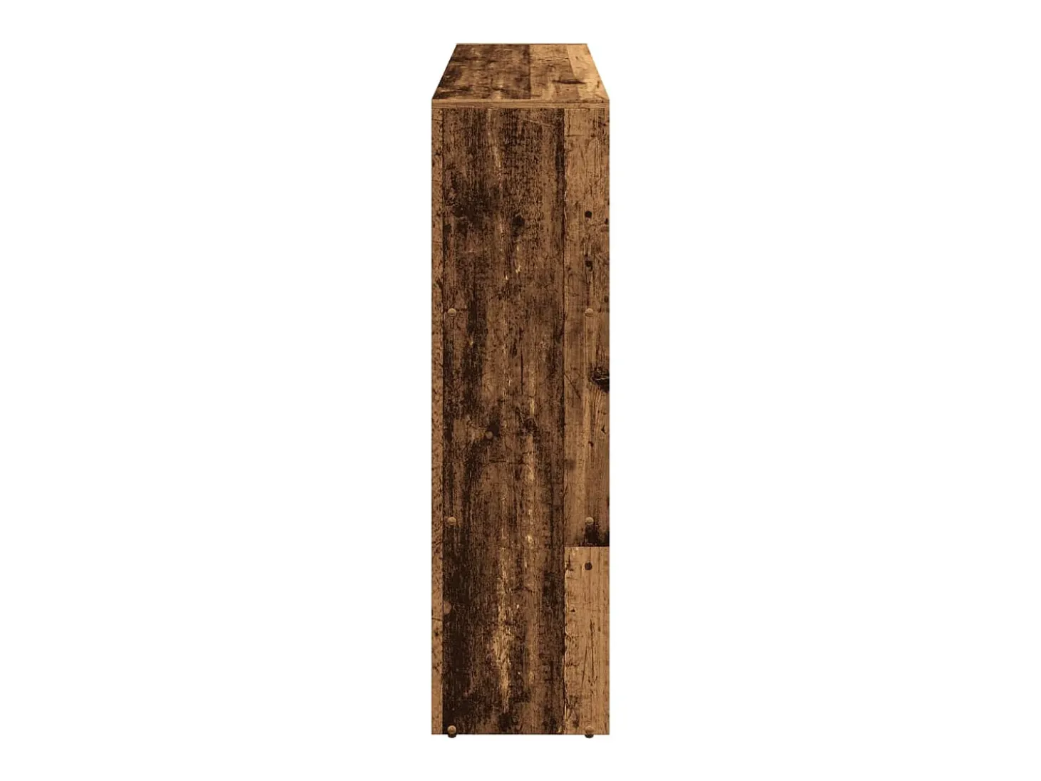 Librería divisora 3 niveles madera envejecida 137,5x29x103,5 cm