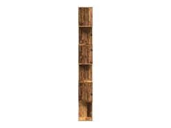 Librería divisora 6 niveles madera envejecida 70x24x193 cm