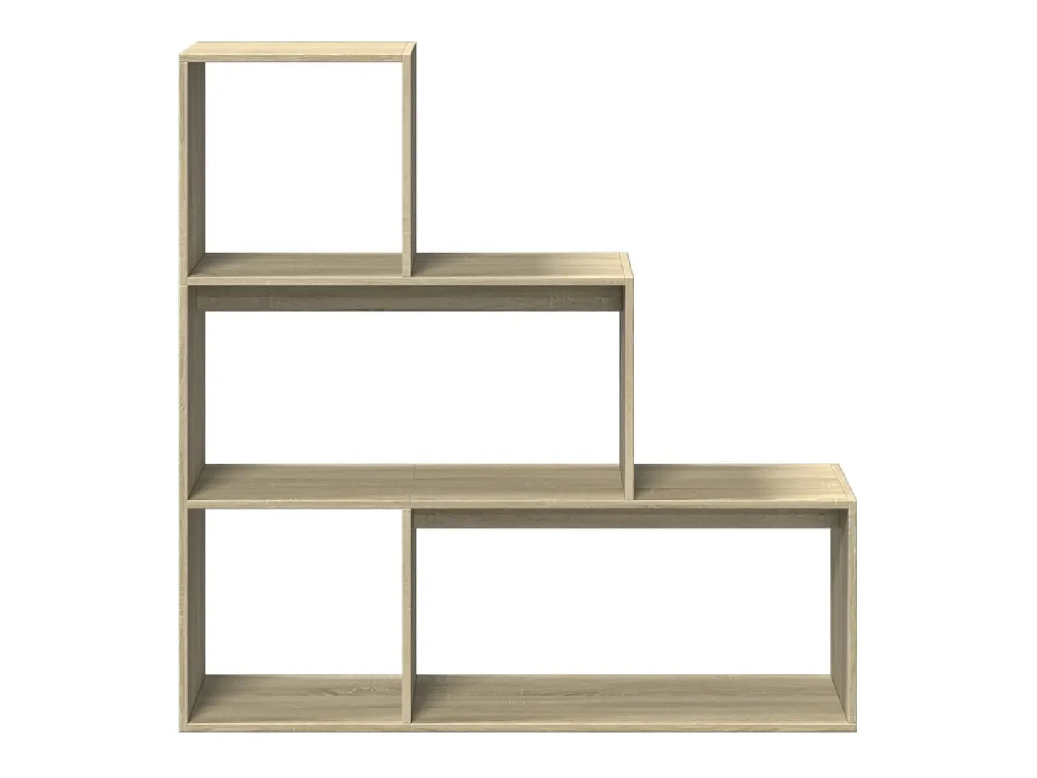 Librería divisora 3 niveles madera roble Sonoma 123x29x123 cm