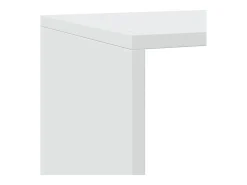 Librería divisora 4 niveles madera blanca 143,5x29x143,5 cm