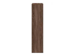 Librería divisora 3 niveles madera marrón roble 123x29x123 cm
