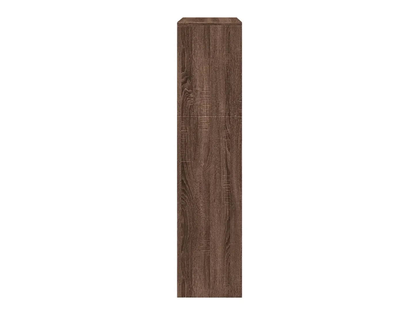 Librería divisora 3 niveles madera marrón roble 123x29x123 cm