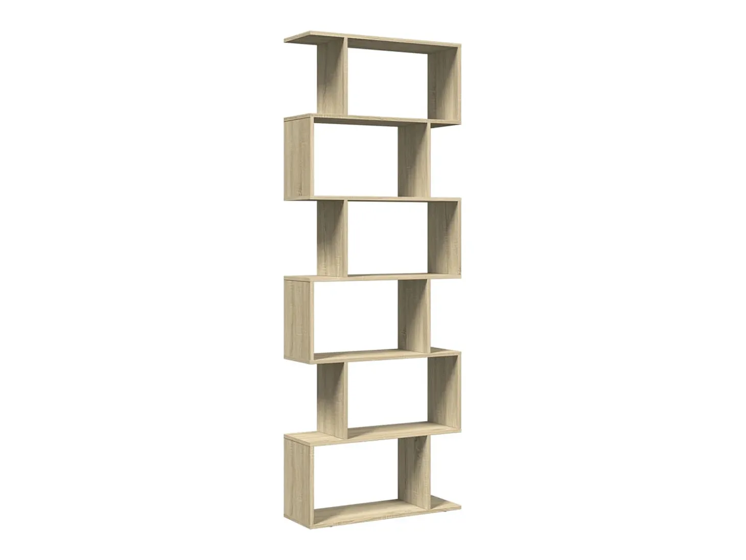 Librería divisora 6 niveles madera roble Sonoma 70x24x193 cm