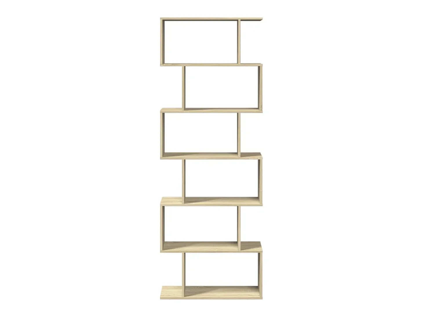 Librería divisora 6 niveles madera roble Sonoma 70x24x193 cm