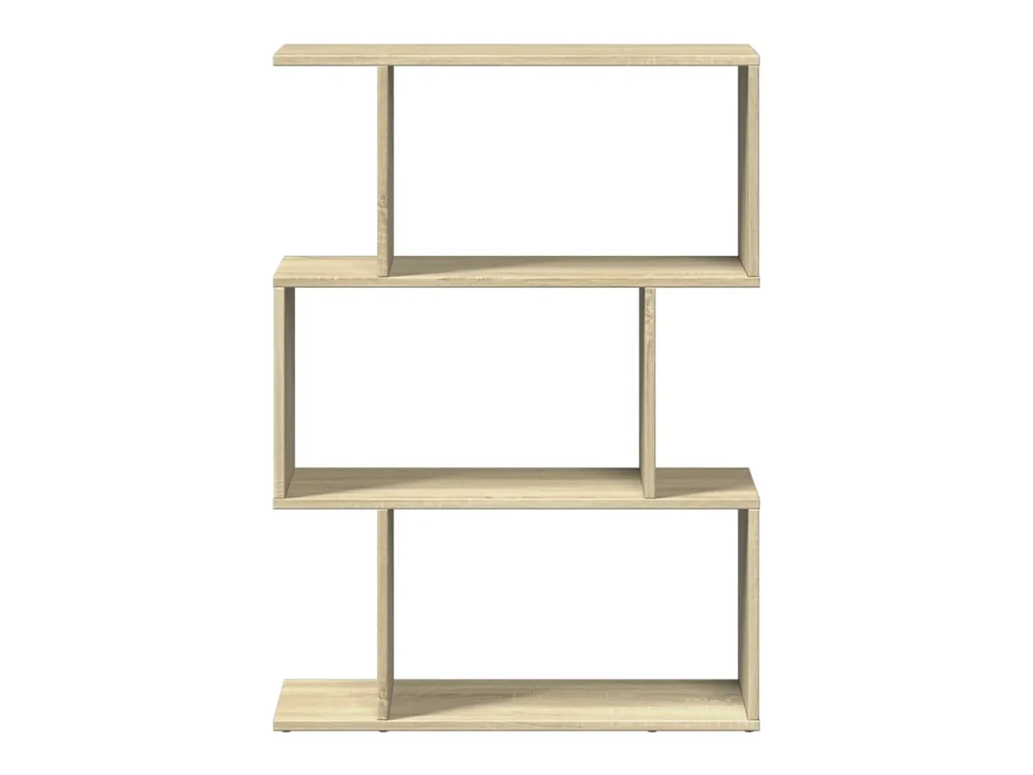 Librería divisora 3 niveles madera roble Sonoma 70x24x97 cm