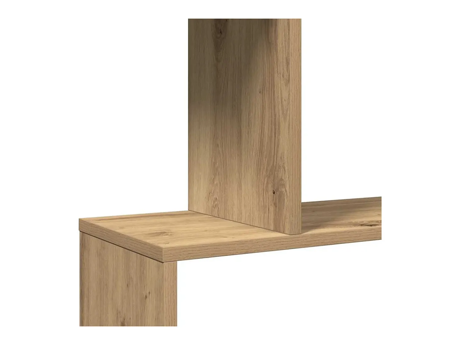Librería divisora 6 niveles madera roble artisan 70x24x193 cm