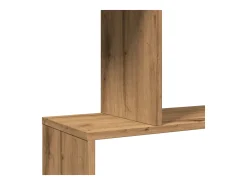 Librería divisora 5 niveles madera roble artisan 70x24x161 cm