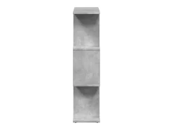 Librería divisora 3 niveles madera gris hormigón 70x24x97 cm