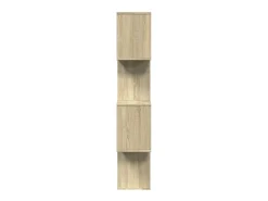 Librería divisora 4 niveles madera roble Sonoma 70x24x129 cm