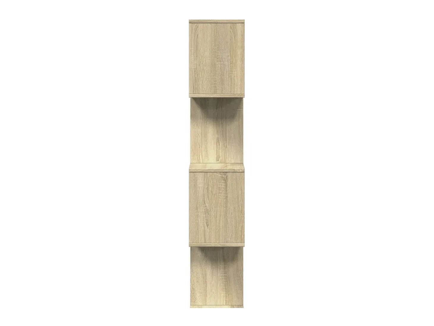 Librería divisora 4 niveles madera roble Sonoma 70x24x129 cm