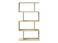 Librería divisora 4 niveles madera roble Sonoma 70x24x129 cm