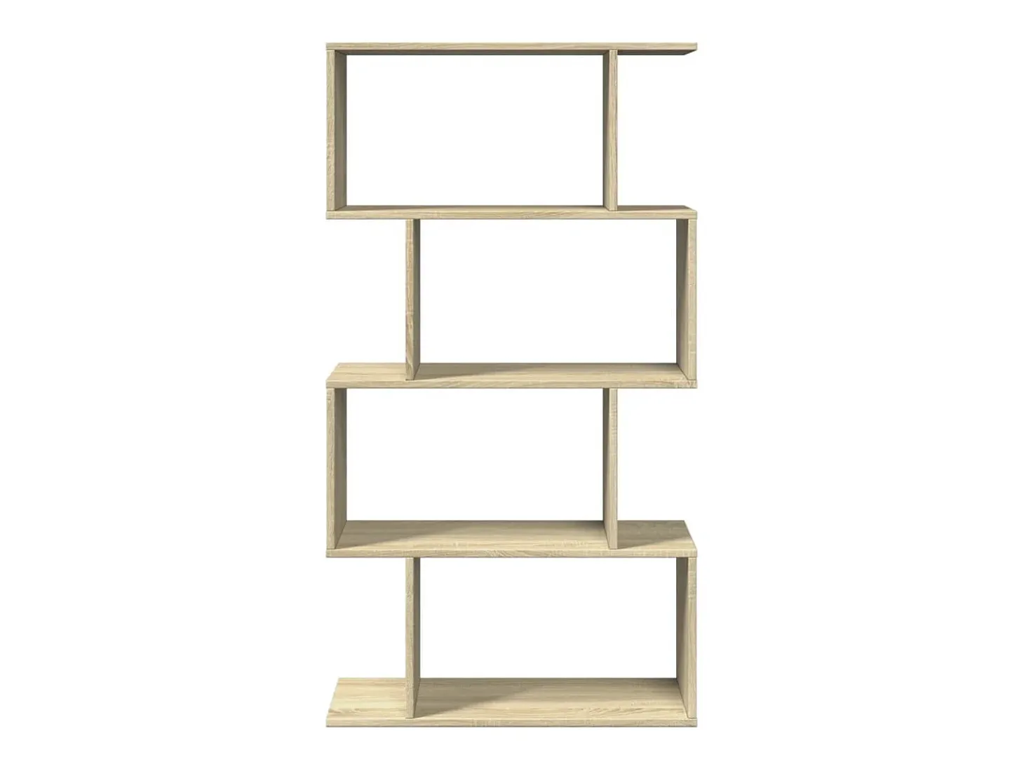 Librería divisora 4 niveles madera roble Sonoma 70x24x129 cm