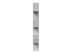 Librería divisora 6 niveles madera gris hormigón 70x24x193 cm