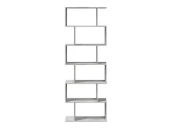 Librería divisora 6 niveles madera gris hormigón 70x24x193 cm