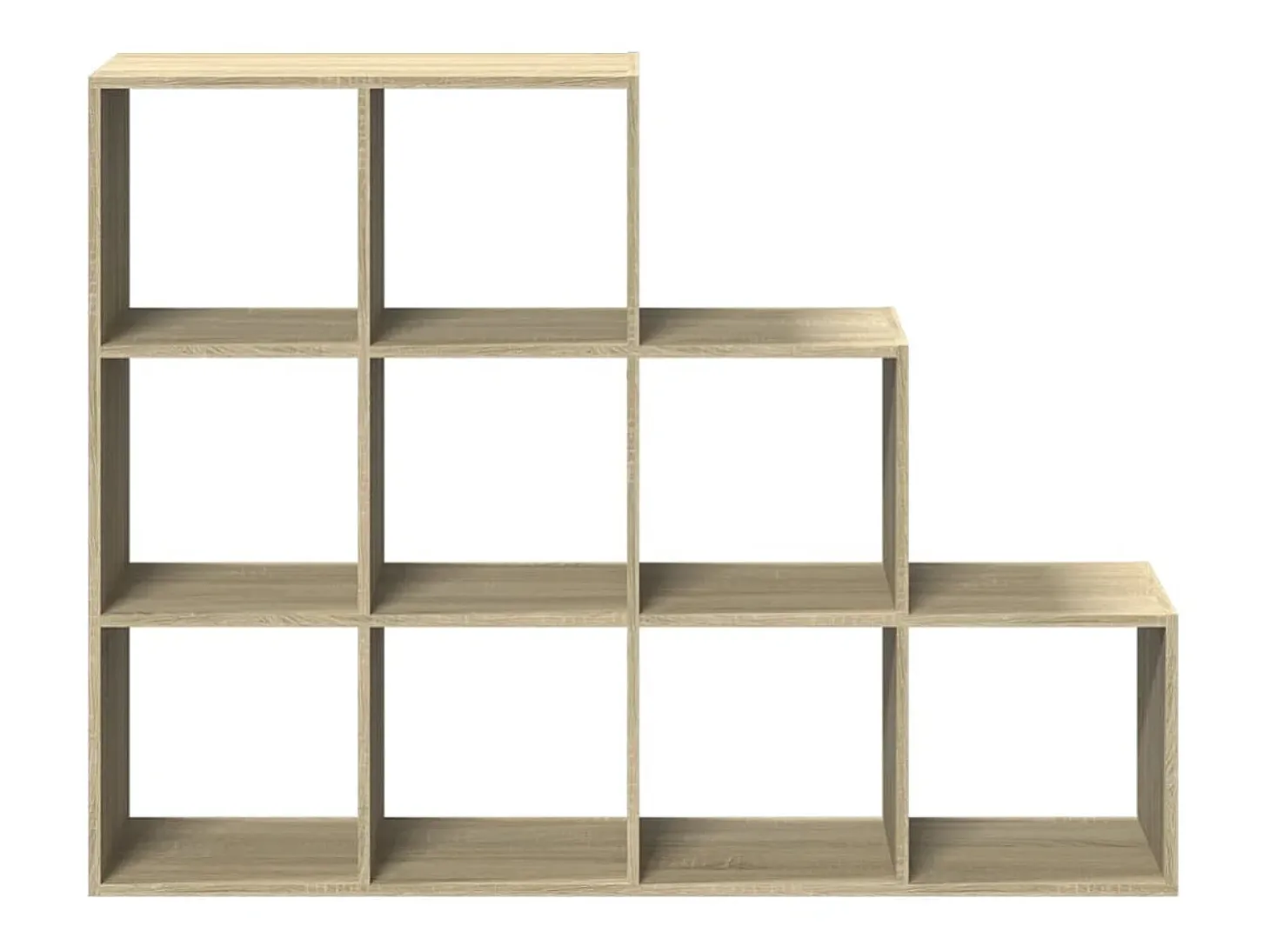 Librería divisora 3 niveles madera Sonoma 137,5x29x103,5 cm