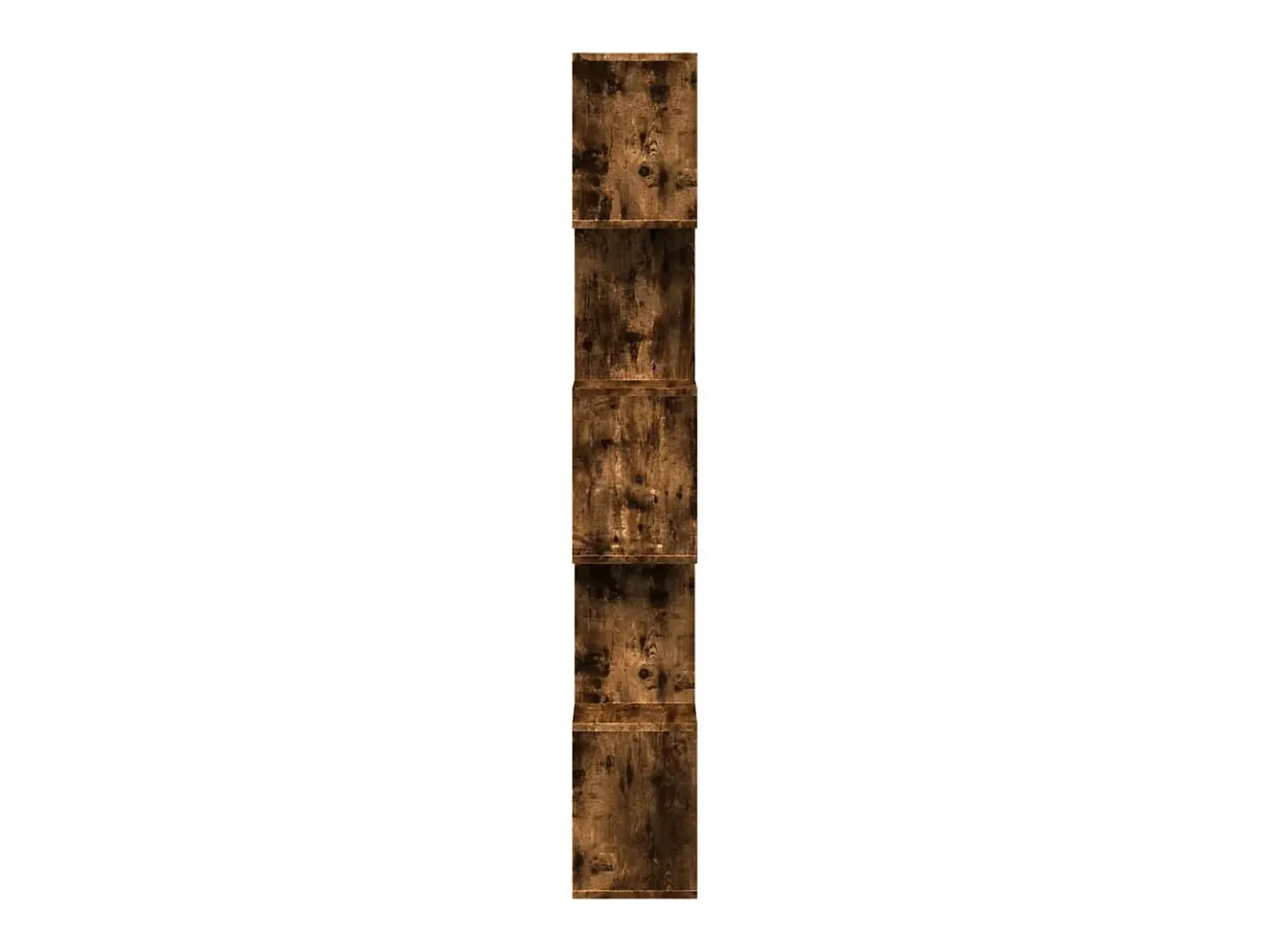 Librería divisora 5 niveles madera roble ahumado 70x24x161 cm