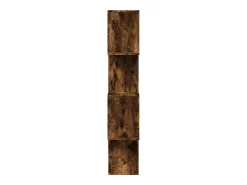 Librería divisora 4 niveles madera roble ahumado 70x24x129 cm