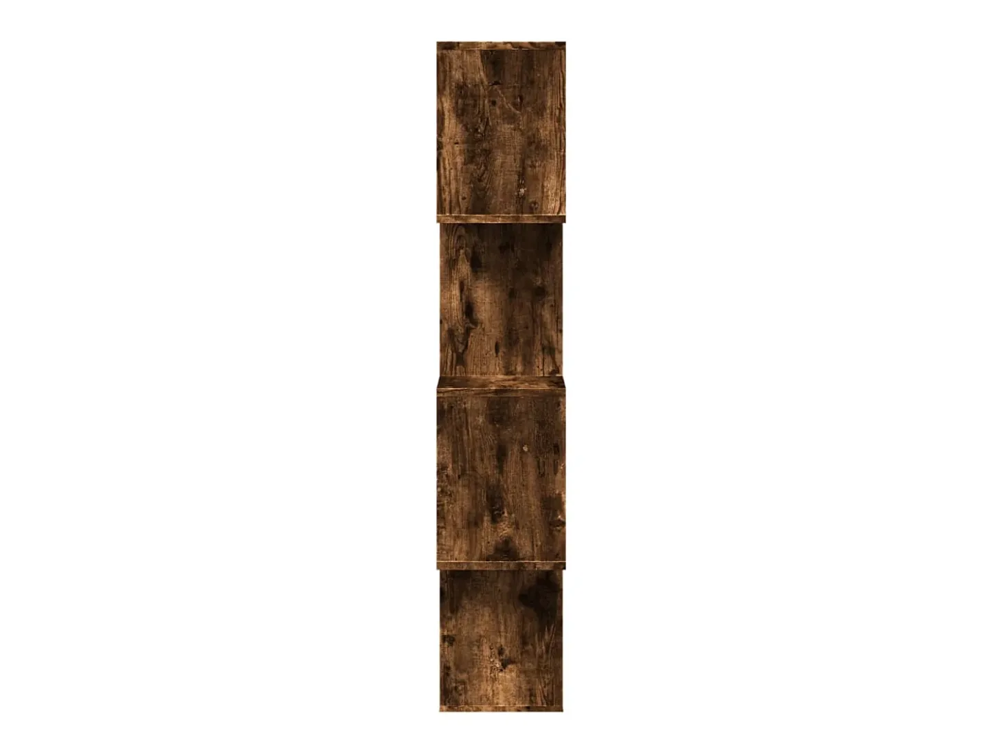 Librería divisora 4 niveles madera roble ahumado 70x24x129 cm