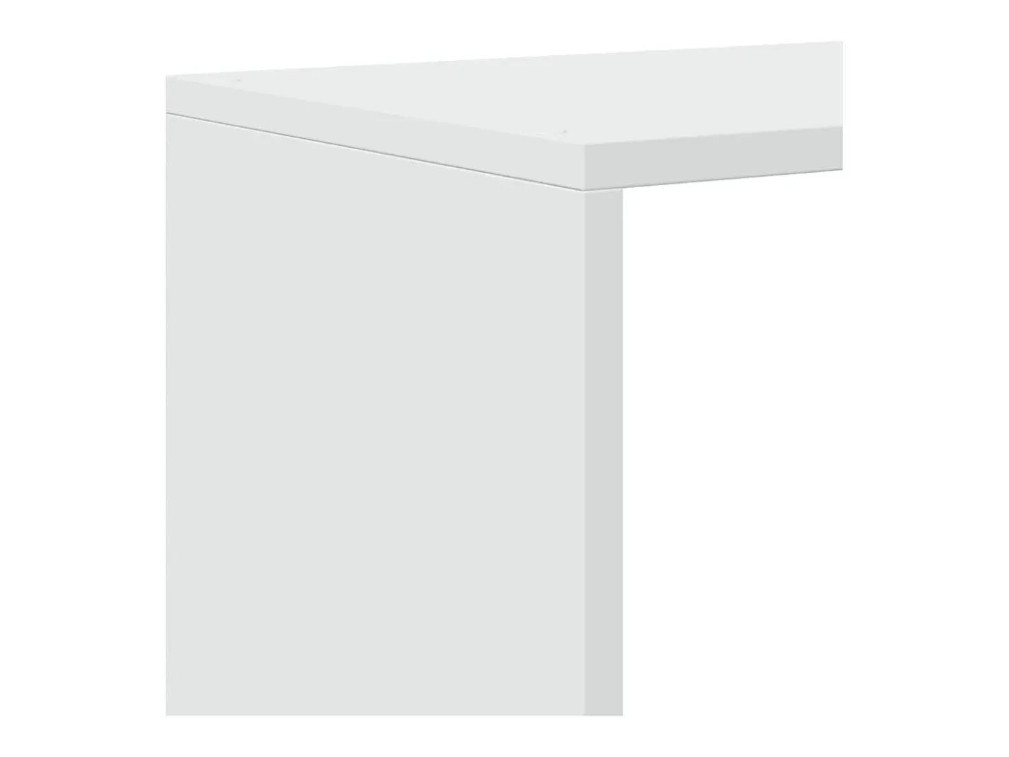 Librería divisora 3 niveles madera blanca 123x29x123 cm
