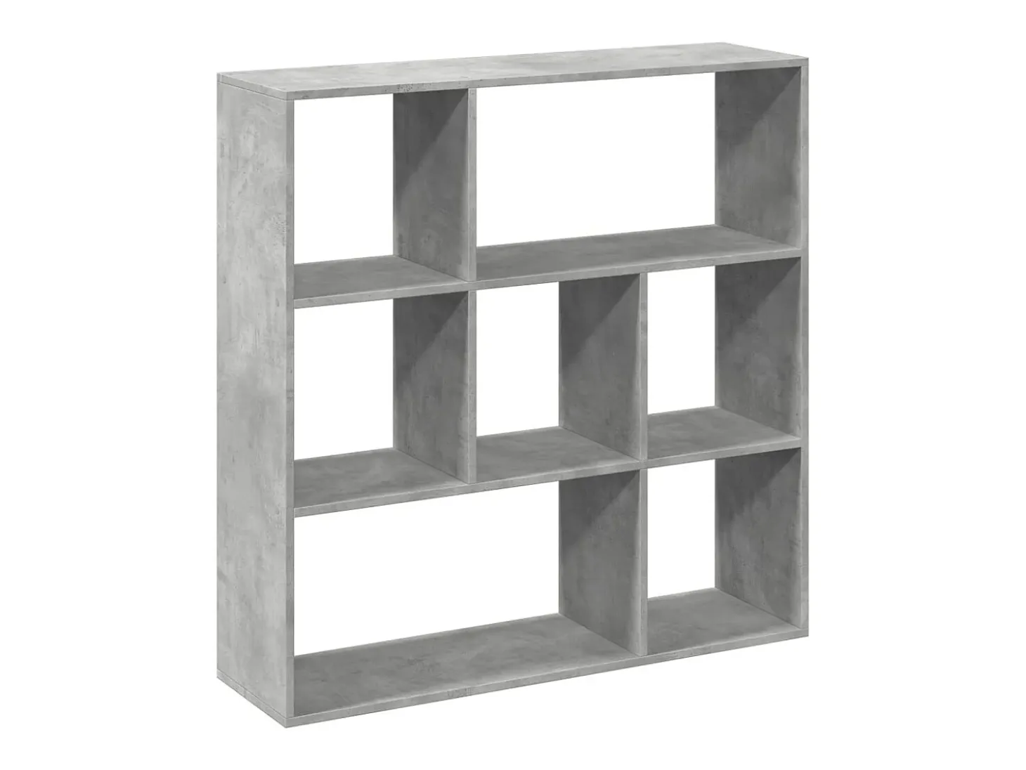 Librería divisora madera gris hormigón 102x29x103,5 cm