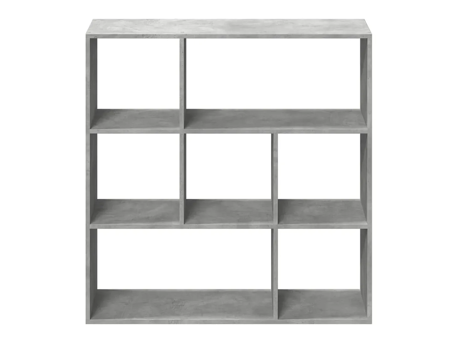 Librería divisora madera gris hormigón 102x29x103,5 cm