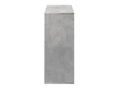 Librería divisora madera gris hormigón 69,5x29x69,5 cm