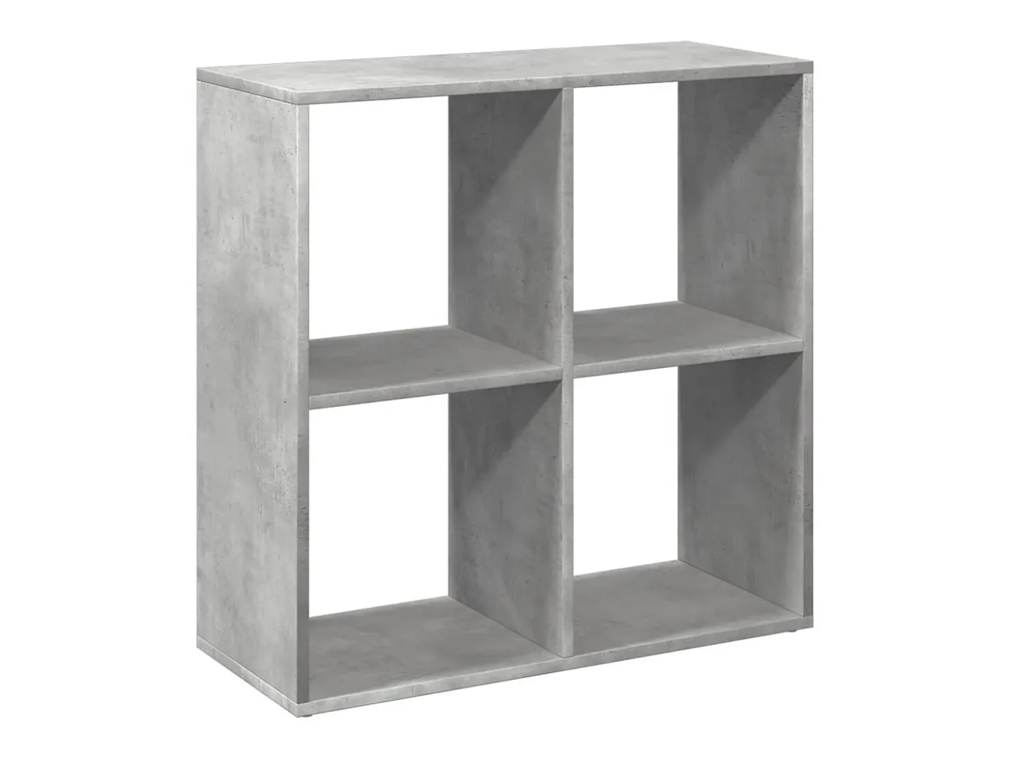Librería divisora madera gris hormigón 69,5x29x69,5 cm