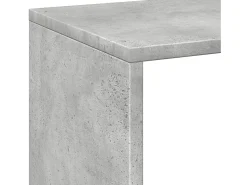 Librería divisora madera gris hormigón 69,5x29x69,5 cm