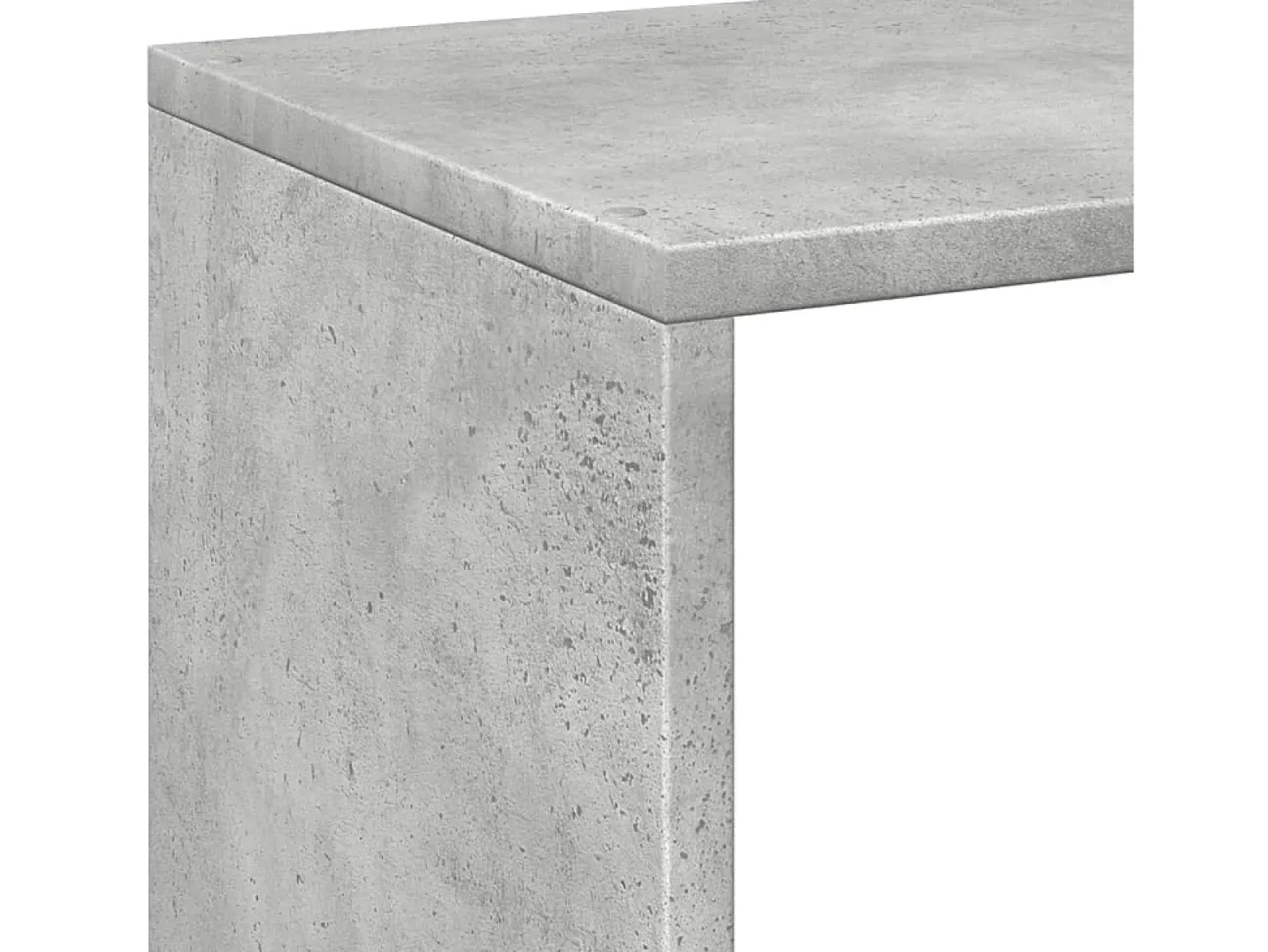 Librería divisora madera gris hormigón 69,5x29x69,5 cm