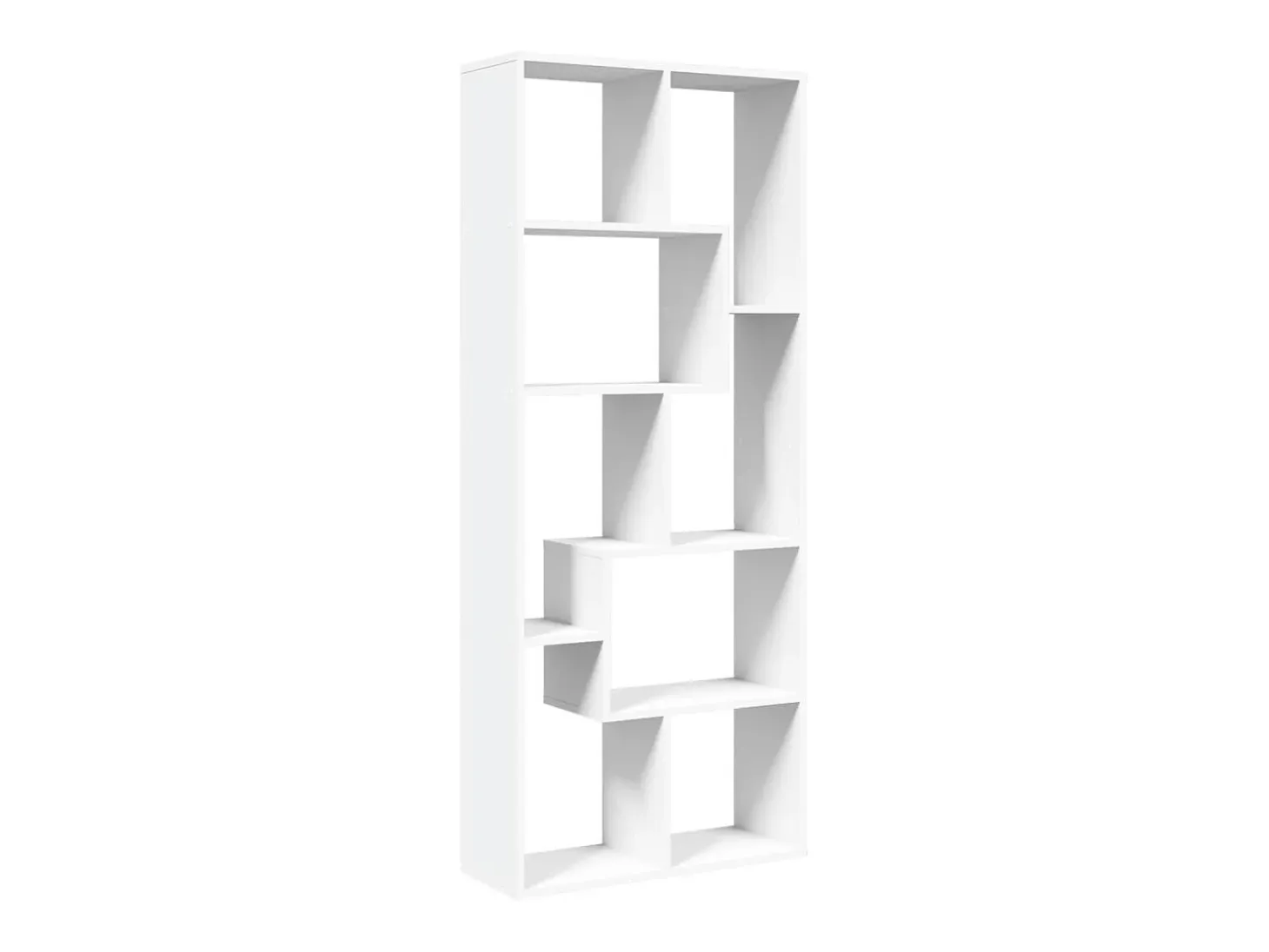 Librería divisora madera ingeniería blanca 67x25x161,5 cm