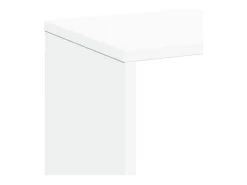 Librería divisora madera ingeniería blanca 67x25x161,5 cm