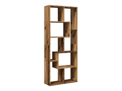 Librería divisora madera ingeniería envejecida 67x25x161,5 cm