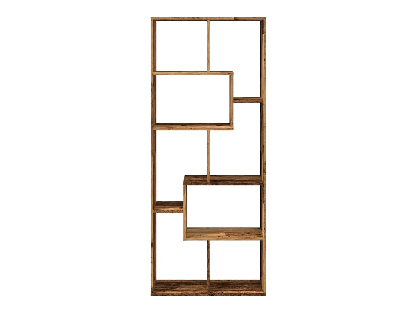 Librería divisora madera ingeniería envejecida 67x25x161,5 cm