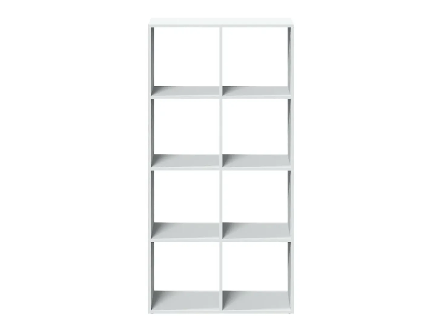 Librería divisora madera ingeniería blanco 69,5x29x137,5 cm