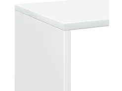 Librería divisora madera ingeniería blanco 69,5x29x137,5 cm