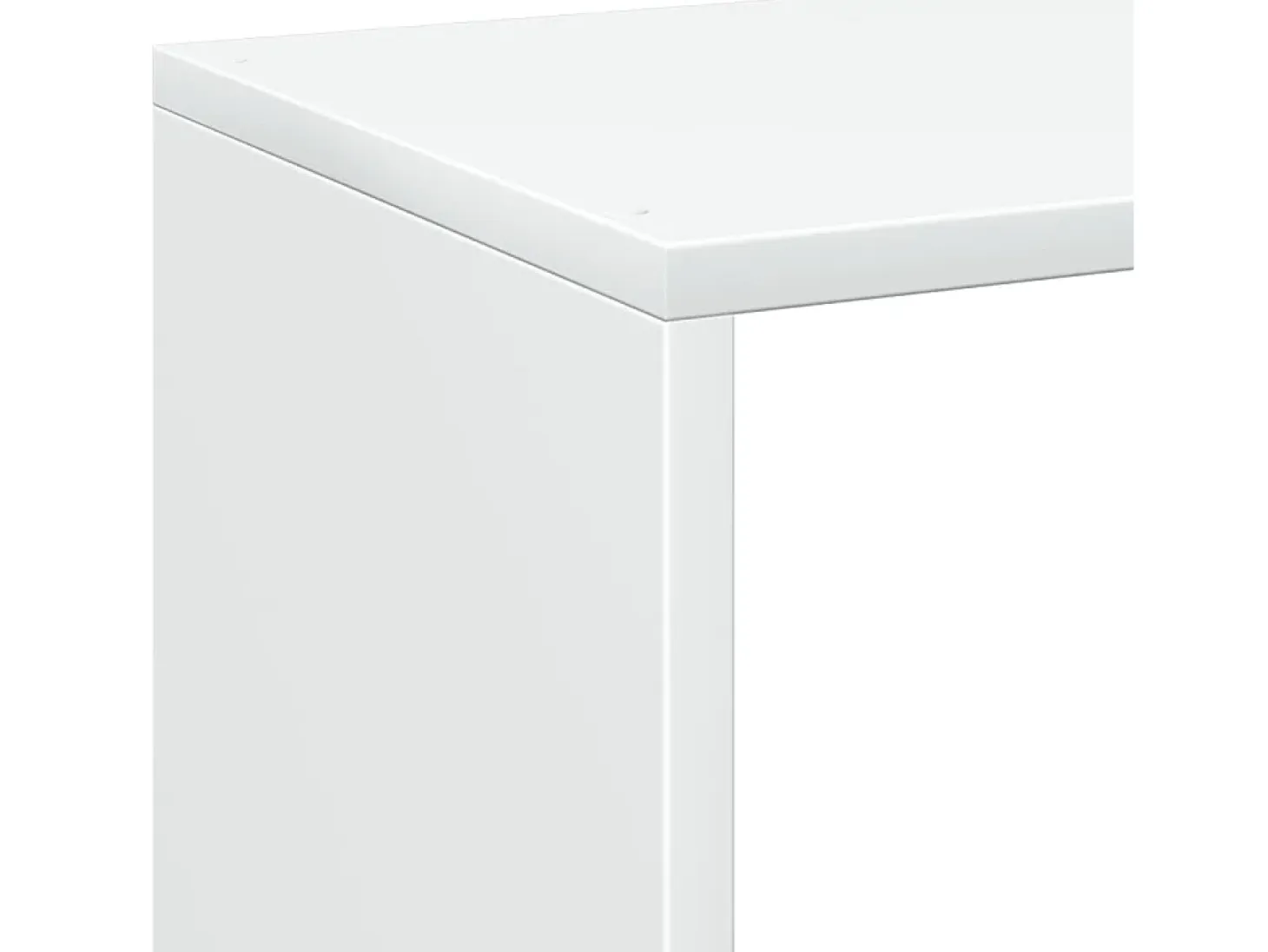Librería divisora madera ingeniería blanco 69,5x29x137,5 cm
