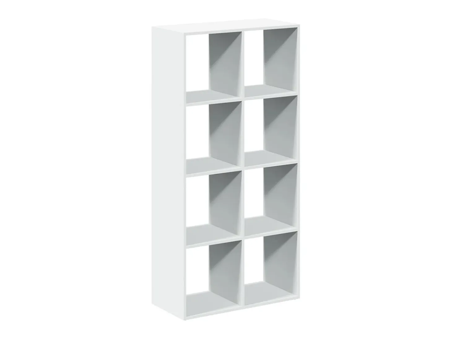 Librería divisora madera ingeniería blanco 69,5x29x137,5 cm