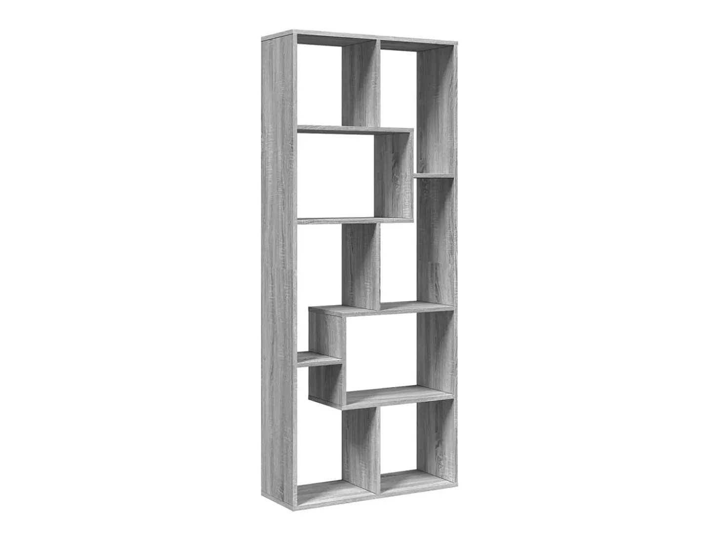 Librería divisora madera ingeniería gris Sonoma 67x25x161,5 cm